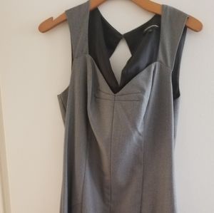 Gray pencil dress